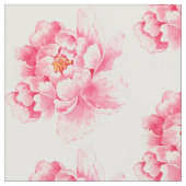 Pink Peonies Floral Stof (Close Up)