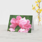 Pink Peonies Greeting Card Kaart (Gele Bloem)