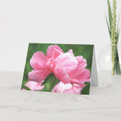 Pink Peonies Greeting Card Kaart (Voorkant)