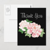 Pink Peonies Japanse Floral Kimono Briefkaart (Voorkant / Achterkant)