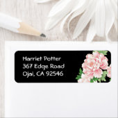 Pink Peonies Japanse Floral Kimono Etiket (Insitu)