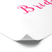 Pink Peonies Mason Jar Vrijgezellenfeest Welkom Poster (Hoek)