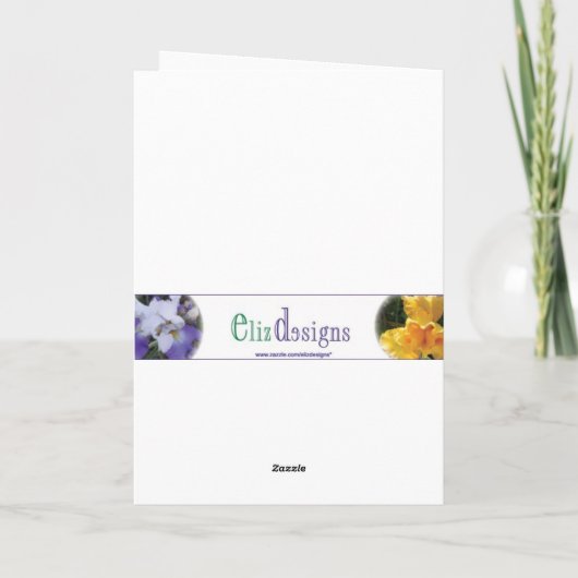 Pink Peonies Moederdag Kaart (Achterkant)