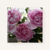 Pink Peonies Spiral Notebook Notitieboek (Voorkant)