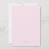 Pink Peonies Waterverf Floral Baby shower Kaart (Achterkant)