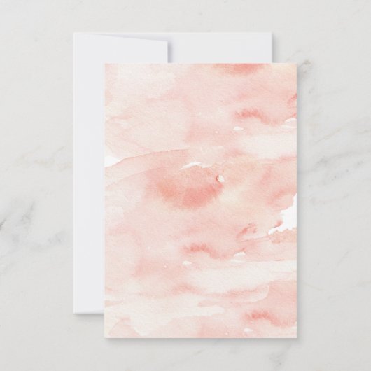 Pink Peonies Weddenschap RSVP Kaartje (Achterkant)