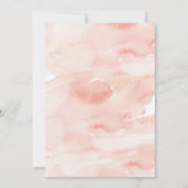 Pink Peonies Wedding Invitation Suite Kaart (Achterkant)