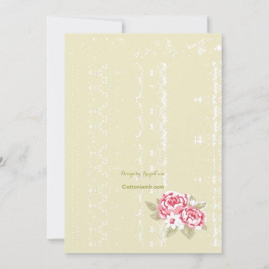 Pink Peony (3) Uitnodiging (Achterkant)