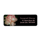 Pink Peony Adresetiketten Etiket (Voorkant)