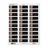 Pink Peony Adresetiketten Etiket (Full Sheet)