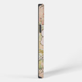 Pink Peony Alphonse Mucha Monogram iPhone Hoesje (Rechterkant)