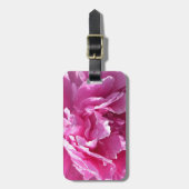 Pink Peony Bagagelabel (Voorkant verticaal)
