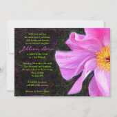 PINK PEONY Bat Mitzvah Uitnodiging (Voorkant)