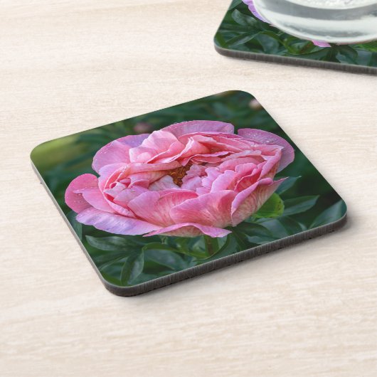 Pink Peony Bier Onderzetter (Linkerzijde)