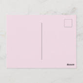 Pink Peony Birthday Folded Greeting Card Briefkaart (Achterkant)