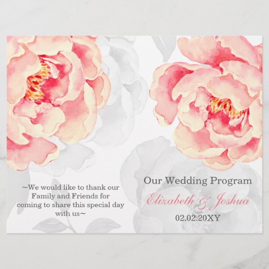 Pink Peony Bivouwprogramma (Voorkant)