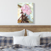 Pink Peony Blossom Canvas Afdruk (Insitu (Slaapkamer))