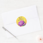 Pink Peony Bookplate Sticker (Envelop)