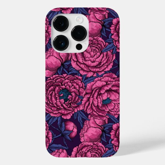 Pink peony bouquet Case-Mate iPhone case (Achterkant)