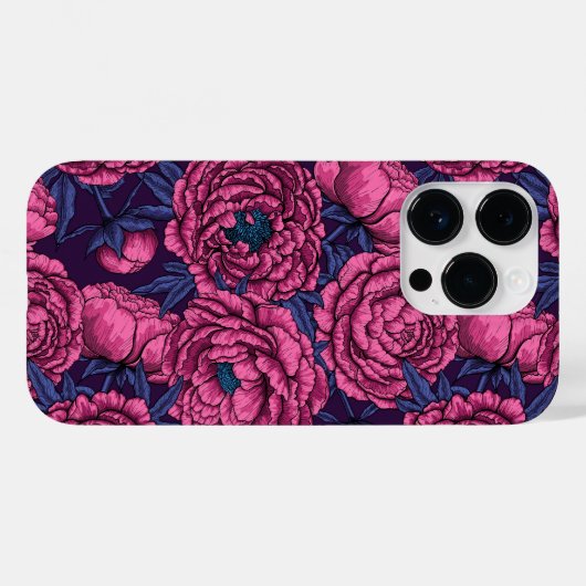 Pink peony bouquet Case-Mate iPhone case (Achterkant (horizontaal))
