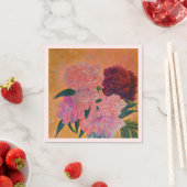 Pink Peony bouquet Napkins Servet (Insitu)