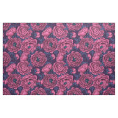 Pink peony bouquet stof (Yard (91,4 cm))