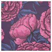 Pink peony bouquet stof (Swatch)
