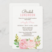  Pink Peony Bridal Luncheon Uitnodigingen (Voorkant / Achterkant)