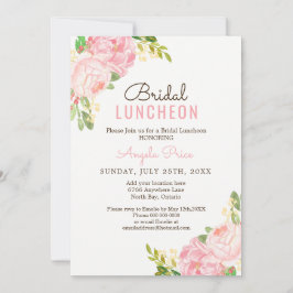 Pink Peony Bridal Luncheon Uitnodigingen