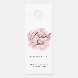 Pink Peony Bridal Suite Weddenschap Deurhanger