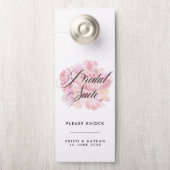 Pink Peony Bridal Suite Weddenschap Deurhanger (Op knop)