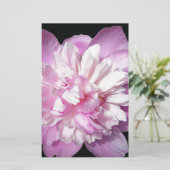 Pink Peony Briefpapier (Staand voorkant)