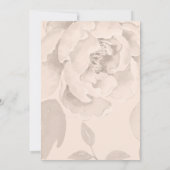 Pink Peony bruiloft, behalve de datum Save The Date (Achterkant)