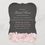 Pink Peony Chalkboard Bridal Shower Invitation Kaart<br><div class="desc">bruiddoucheuitnodigingen in de Little Bayleigh Store.</div>