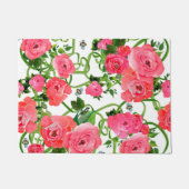 Pink Peony Doormat Deurmat (Voorkant)