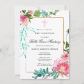 Pink Peony Eerste communiqué Kaart (Voorkant)