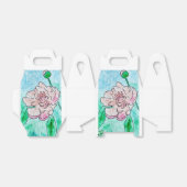Pink Peony Favor Box Bedankdoosjes (Uitgevouwen)