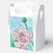 Pink Peony Favor Box Bedankdoosjes (Geopend)