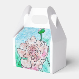 Pink Peony Favor Box Bedankdoosjes