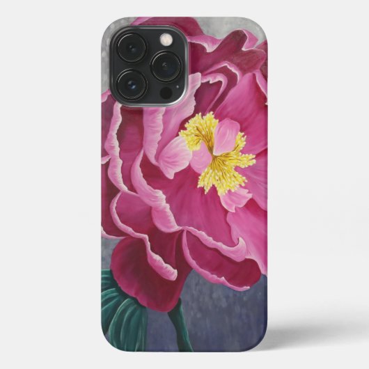 Pink Peony Fine Art iPhone Hoesje (Achterkant)