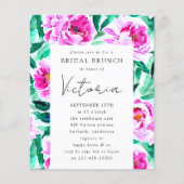 Pink Peony Floral Bridal Shower (Voorkant)