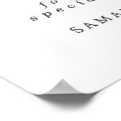 Pink Peony Floral Elegant Wedding Welkomstteken Poster (Hoek)