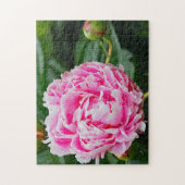  Pink Peony Floral Foto Legpuzzel (Verticaal)