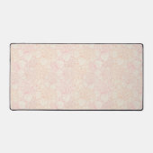 Pink Peony Floral Pattern Bureaumat (Voorkant)