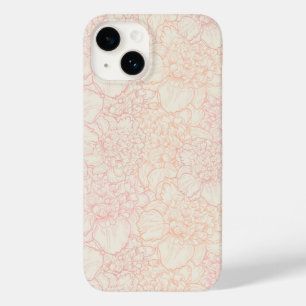 Pink Peony Floral Pattern Case-Mate iPhone 14 Hoesje