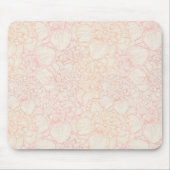 Pink Peony Floral Pattern Muismat (Voorkant)