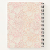 Pink Peony Floral Pattern Notitieboek (Achterkant)