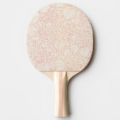 Pink Peony Floral Pattern Tafeltennisbatje (Voorkant)