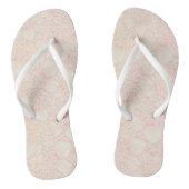 Pink Peony Floral Pattern Teenslippers (Voetbed)