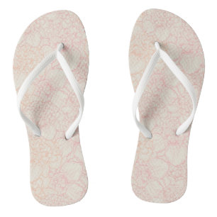 Pink Peony Floral Pattern Teenslippers